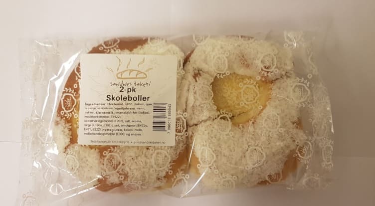 Skoleboller 2stk 170g Sandnes Bakeri