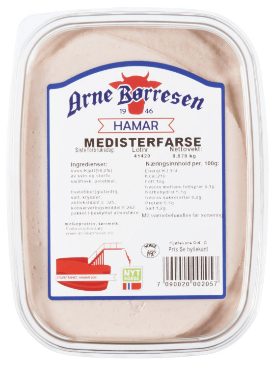 Bilde av Medisterfarse 970g Arne Børresen