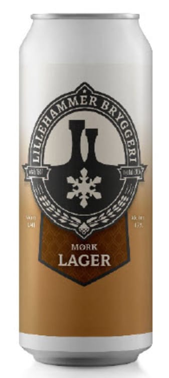 Lager Mørk 0,44l boks Lillehammer Bryggeri