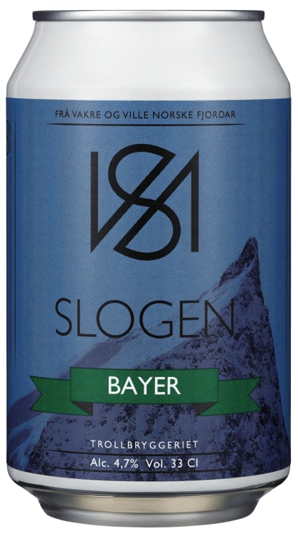 Bayer 0,33l boks Slogen