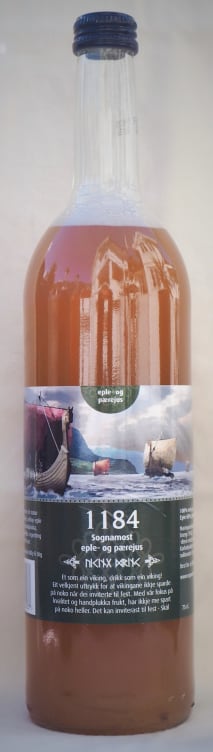 Eple og Pærejus 0,75l flaske 1184 Sognamost