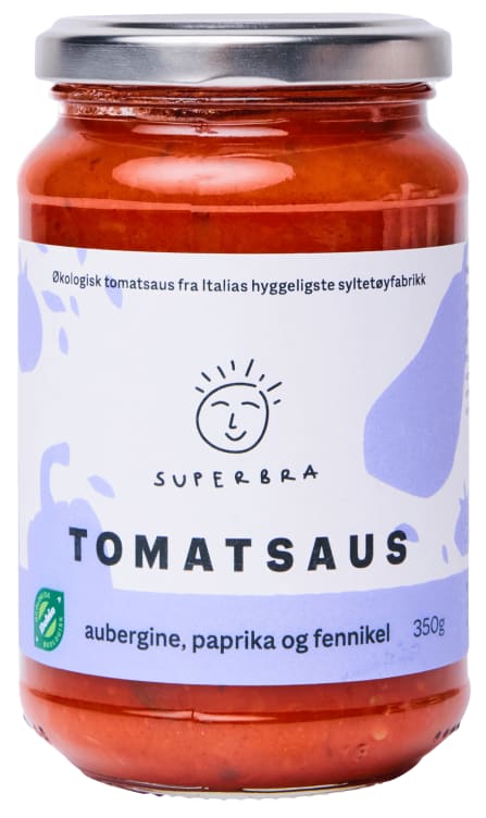 Bilde av Tomatsaus Aubergine 350g Superbra