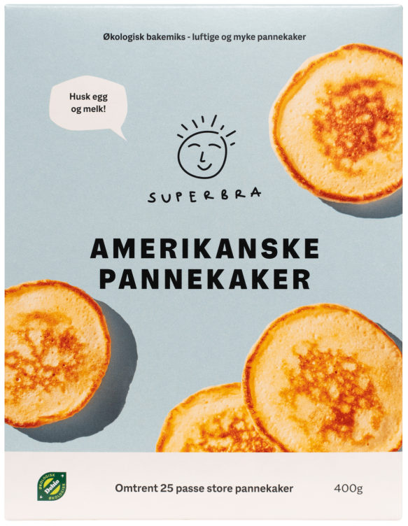 Pannekakemiks Amerikanske Økol 400g Superbra