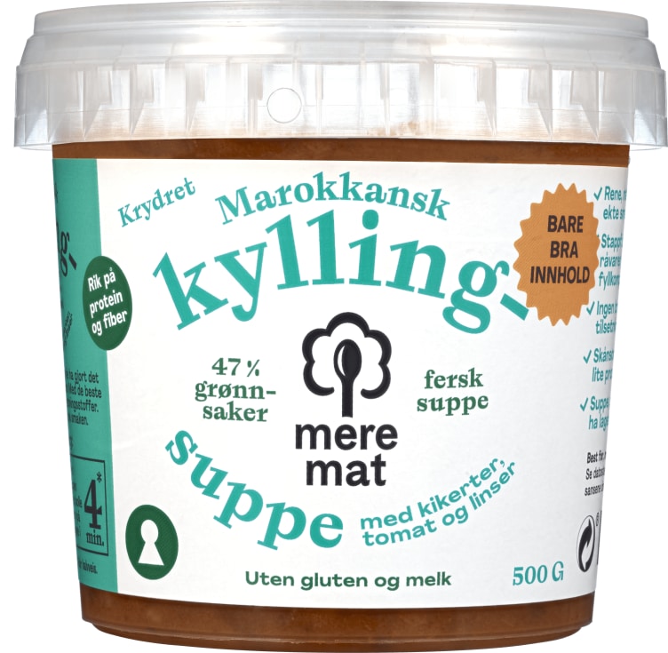 Kyllingsuppe Marokkansk 500g Mere Mat
