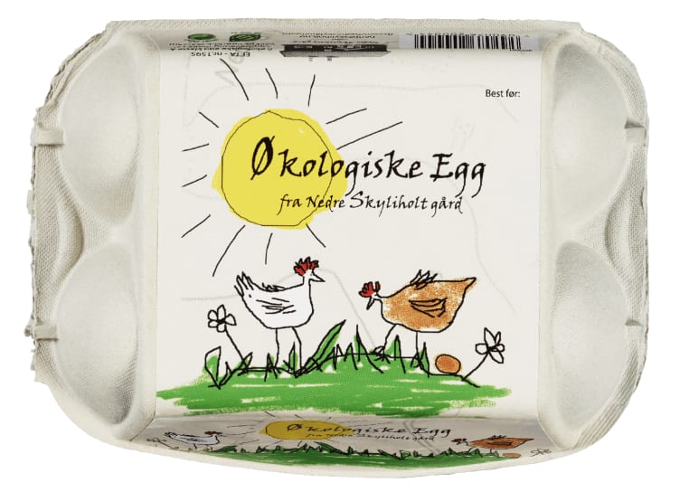 Egg Økologisk 6stk 372g Skyliholt