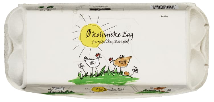 Egg Økologisk 10stk 600g Skyliholt Gård