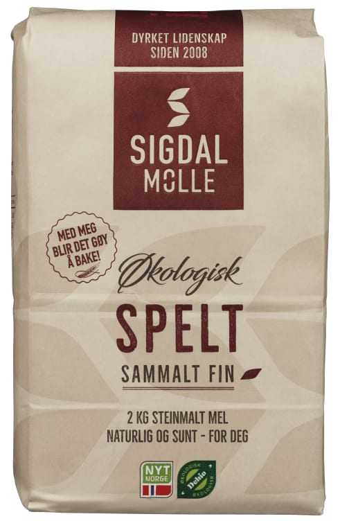 Speltmel Sammalt Fin Økol 2kg Spesialkorn