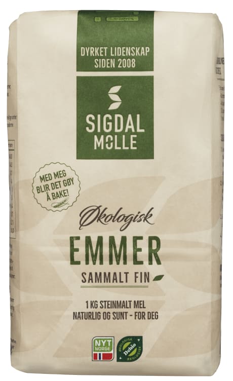 Emmer Sammalt Fin Økol 1kg Spesialkorn