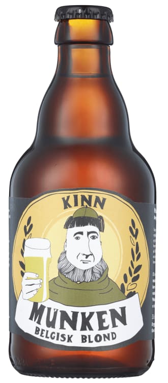 Kinn Munken Belgisk Blond 0,33l flaske