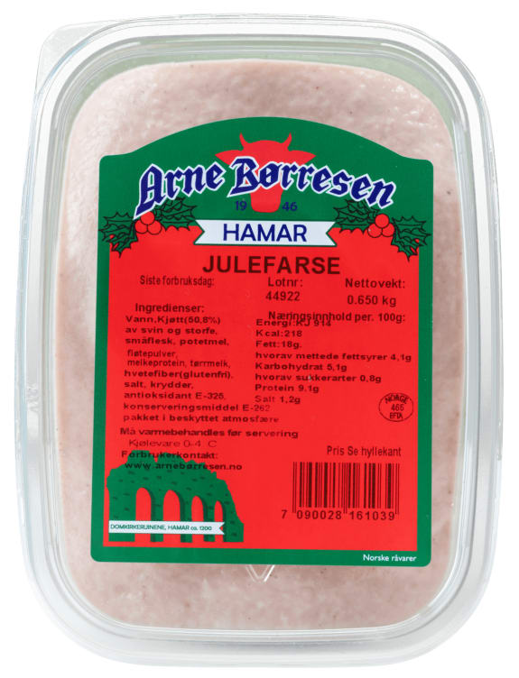 Julefarse 650g Arne Børresen