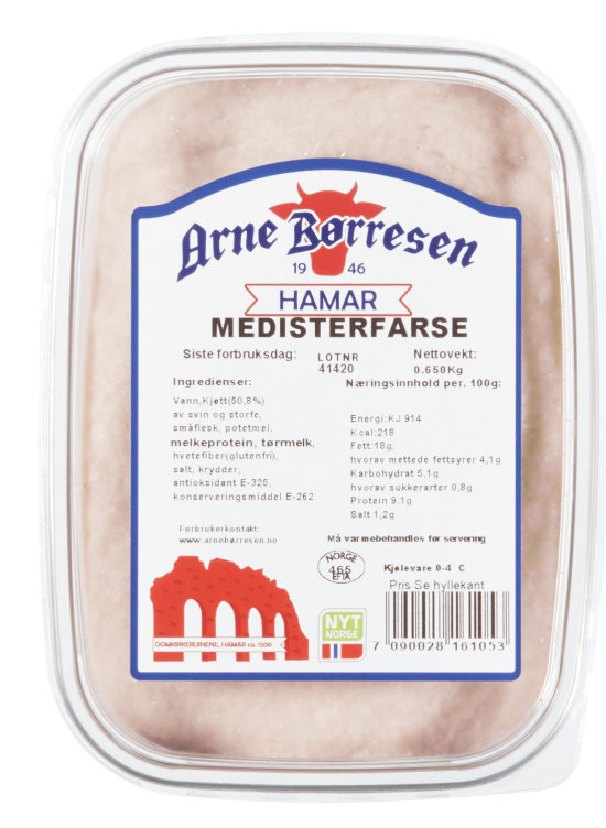 Arne Børresen Medisterfarse 650g