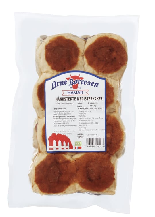 Medisterkaker 1kg Arne Børresen