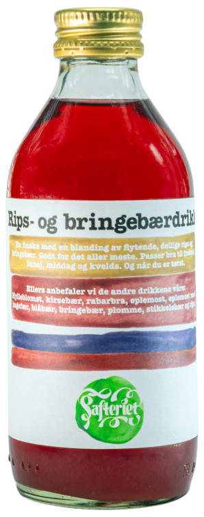 Rips&Bringebær Drikk 250ml flaske Safteriet