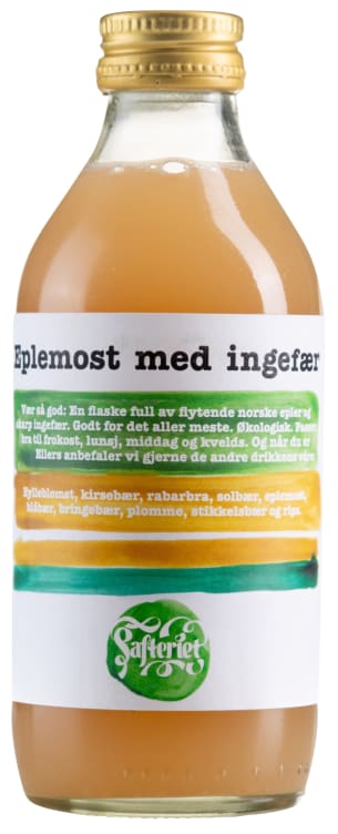 Eplemost m/Ingefær 250ml flaske Safteriet