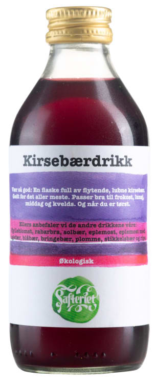 Kirsebærdrikk Økol 250ml flaske Safteriet