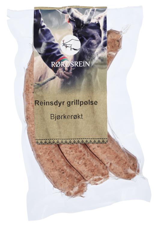 Grillpølse Reinsdyr Røkt 300g Rørosrein