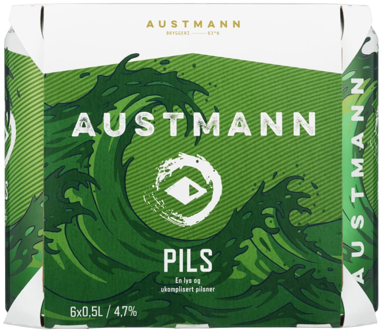 Austmann Pilsner 0,5lx6 boks