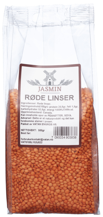 Product Image for Linser Røde 500g Jasmin