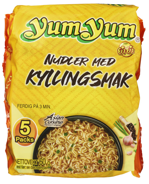 YumYum Kyllingnudler 5x60g