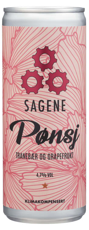 Sagene Pønsj Tranebær&Grapefrukt 0,25l boks