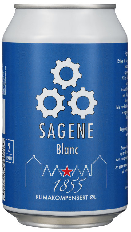 Sagene 1855 Blanc 0,33l boks