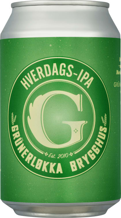 Bilde av Hverdags Ipa 0,33l boks Grunerløkka Brygghus