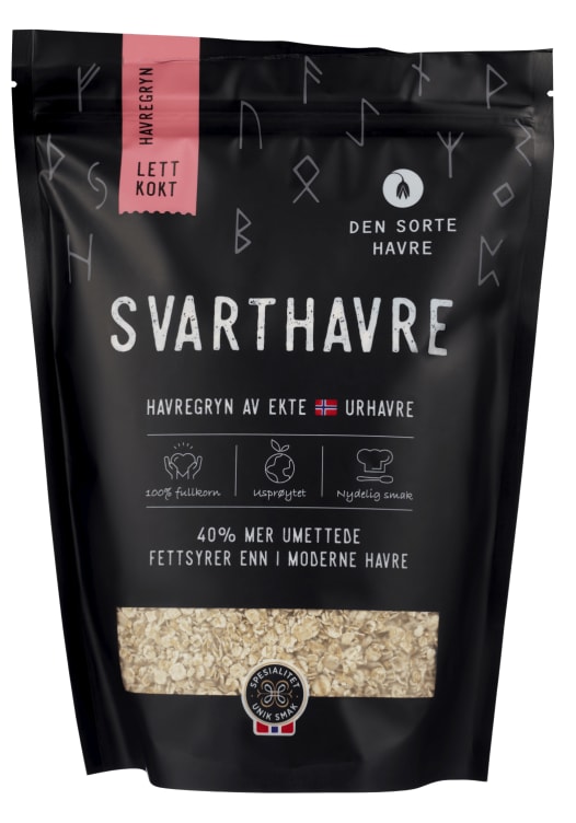 Havregryn Lettkokte 500g Den Sorte Havre