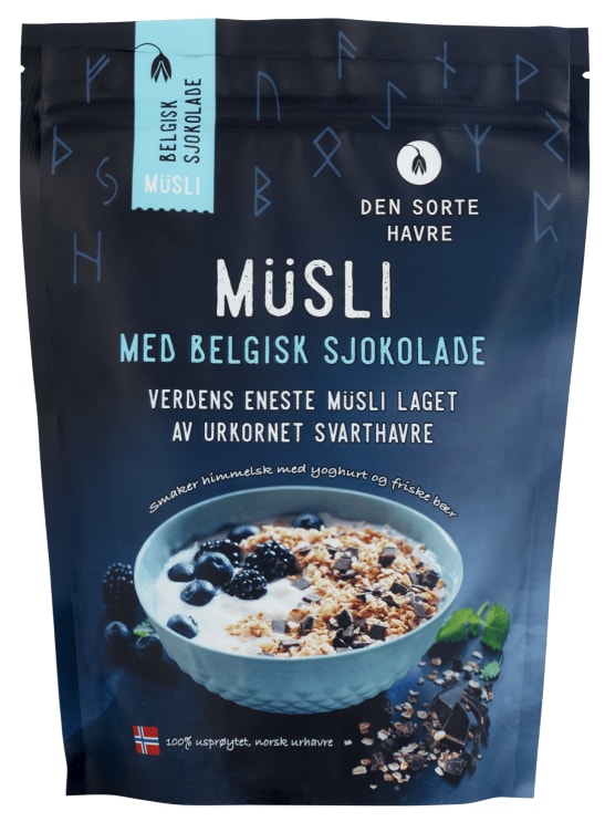 Musli m/Belgisk Sjokolade 400g