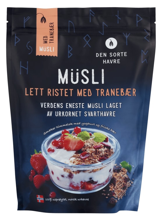 Musli Lett Ristet m/Tranebær 400g