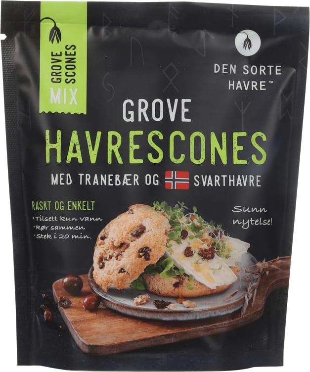 Havrescones m/Tranebær Mix Økologisk 300g Dsh