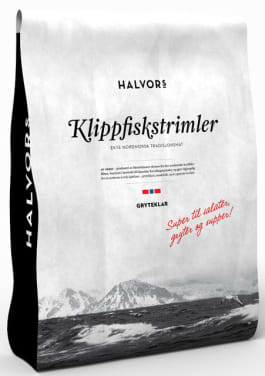 Klippfiskstrimler Gryteklar 500g Halvors