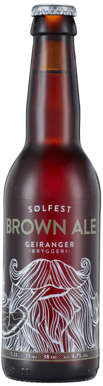 Sølfest Brown Ale 0,33l flaske Geiranger