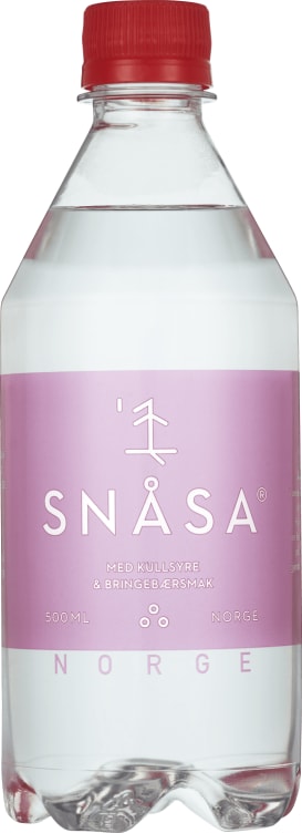 Snåsa Mineralvann m/Bringebærsmak 0,5l flaske