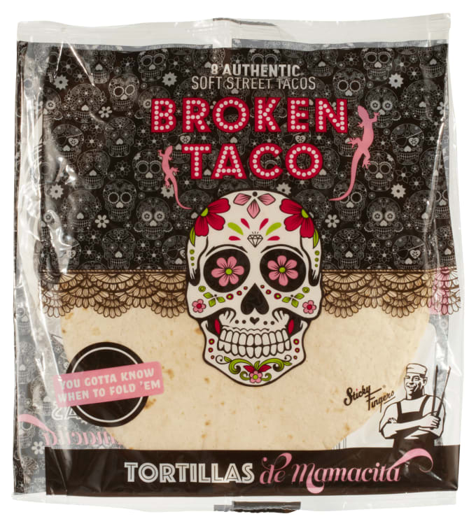 Tortillas 16cm 8stk 220g Broken Taco