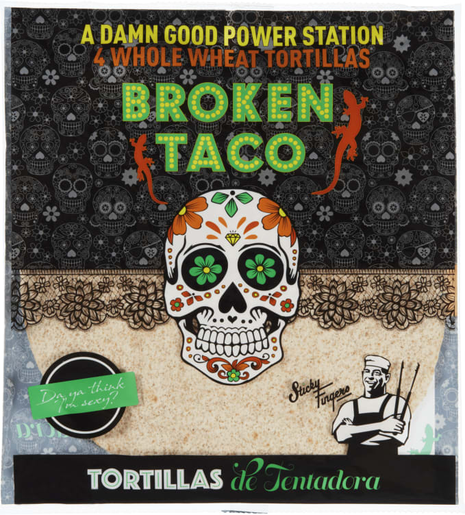 Tortilla Fullkorn 4stk 245g Broken Taco