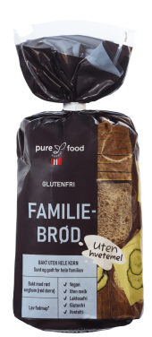 Familiebrød Gl.Fri 500g Pure Food Norway