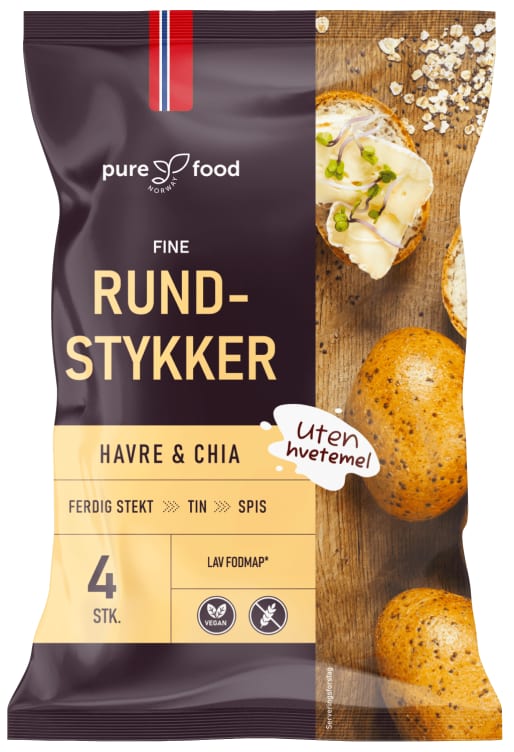 Rundstykker Fine Gl.Fri 240g Pure Food