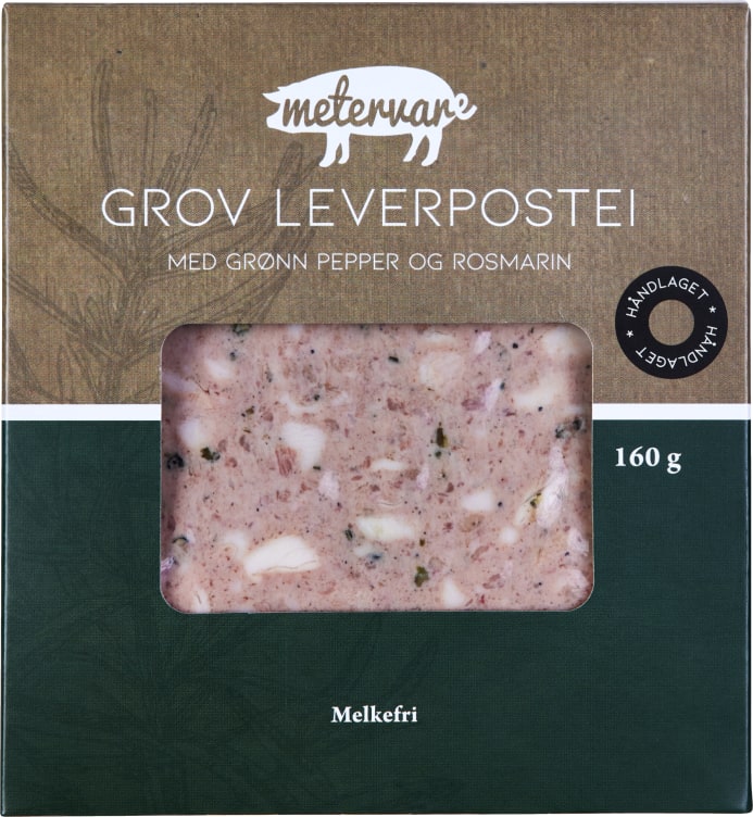 Leverpostei Grov 160g Metervare