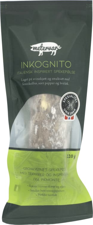 Inkognito Salami 220g Metervare