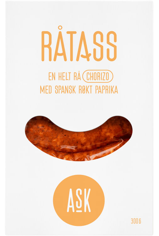 Råtass Rå Chorizo 300g Ask