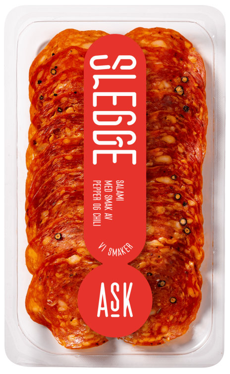 Slegge Salami skivet 80g Ask Gård