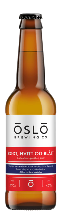 Rødt Hvitt&Blått glutenfri 0,33l flaske Oslo Brewing