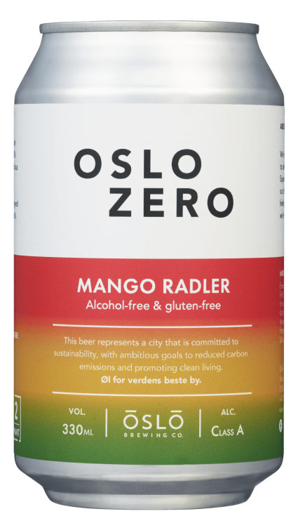 Mango Radler Alk.Fri 0,33l boks Oslo Zero