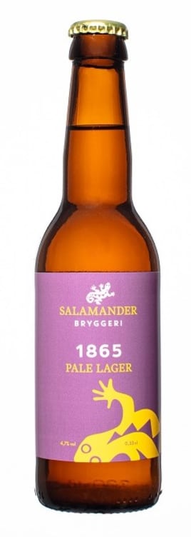 Bilde av 1865 Pale Lager 0,33l flaske Salamander