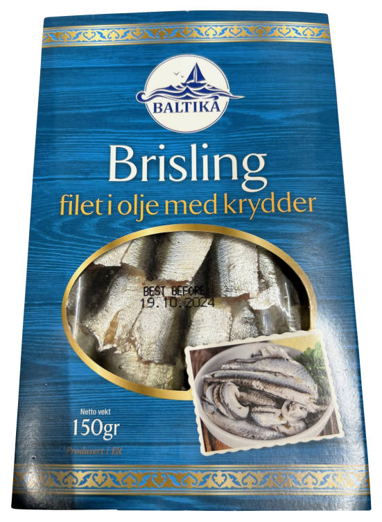 Brisling Filet i Olje 150g Baltika