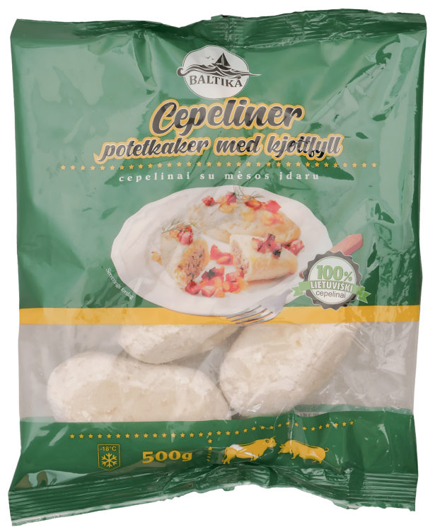 Potetkaker Cepelinai 500g Baltika