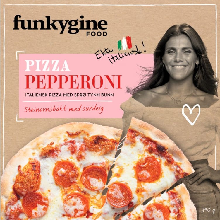 Bilde av Funkygine Pizza Pepperoni 390g