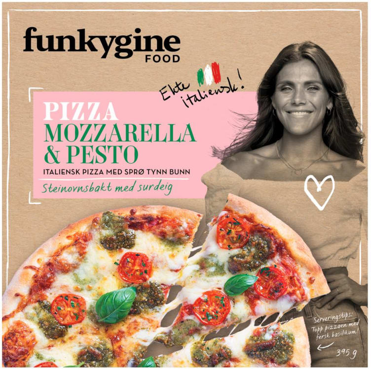 Bilde av Funkygine Pizza Mozzarella&Pesto 395g