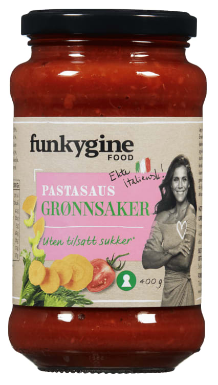 Pastasaus Grønnsaker 400g Funkygine Food