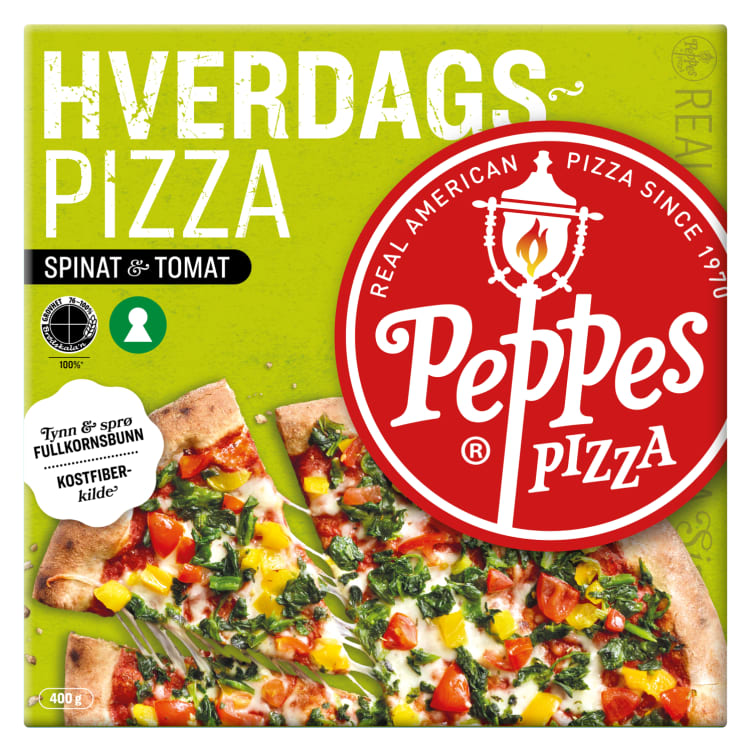 Bilde av Peppes Pizza Hverdagspizza Spinat&Tomat 400g